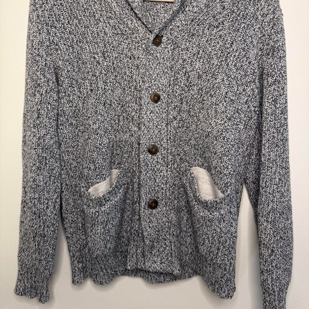 Faherty Men's Marled Cotton Cashmere Blend Cardigan Vintage Preppy - Small - Picture 5 of 8